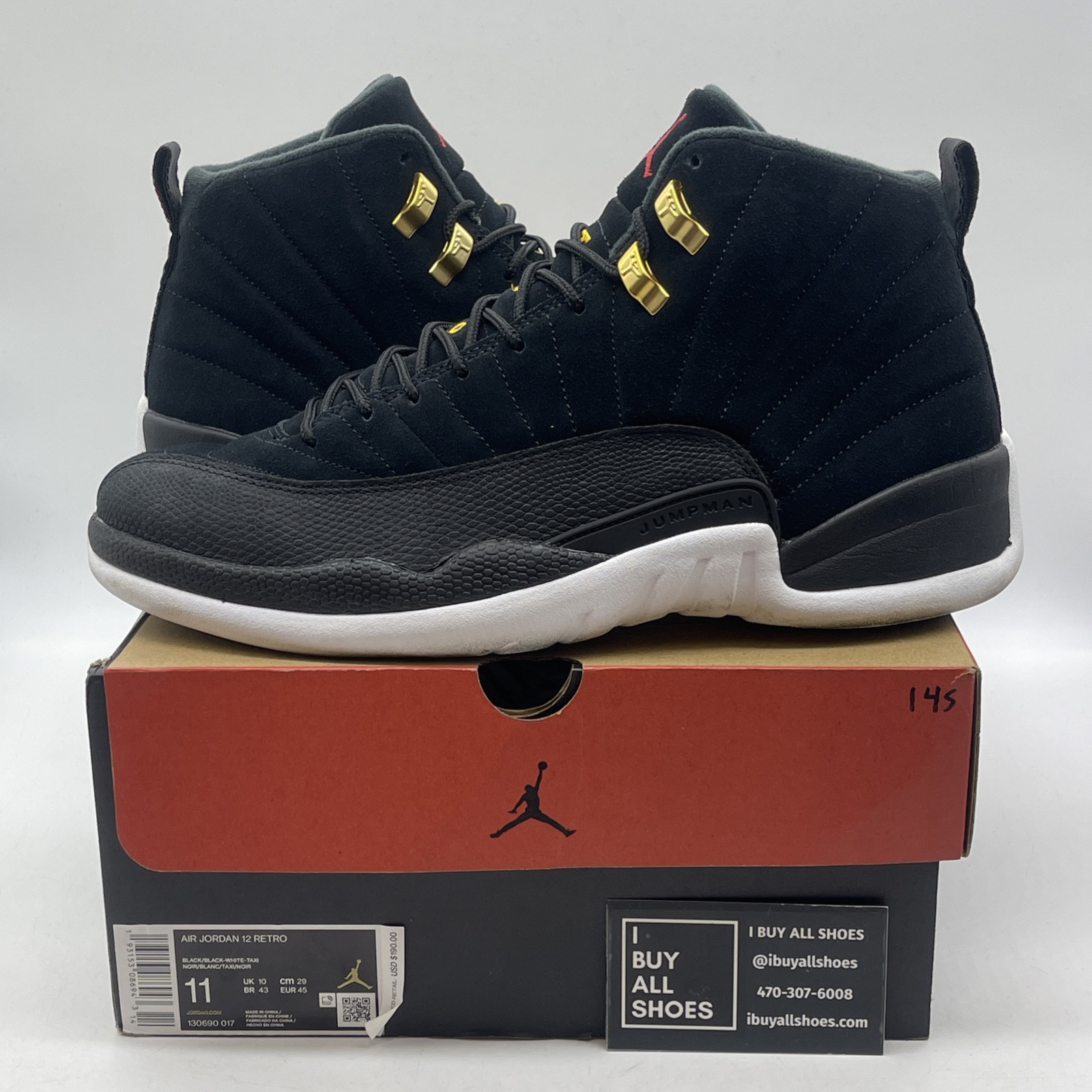 %Size 8 Nike Air Jordan 12 Retro Reverse Taxi 130690-017 Men AJ22 Nike Air Jordan 12 130690-017 Retro Reverse Taxi Size 8 | eBay main image 4