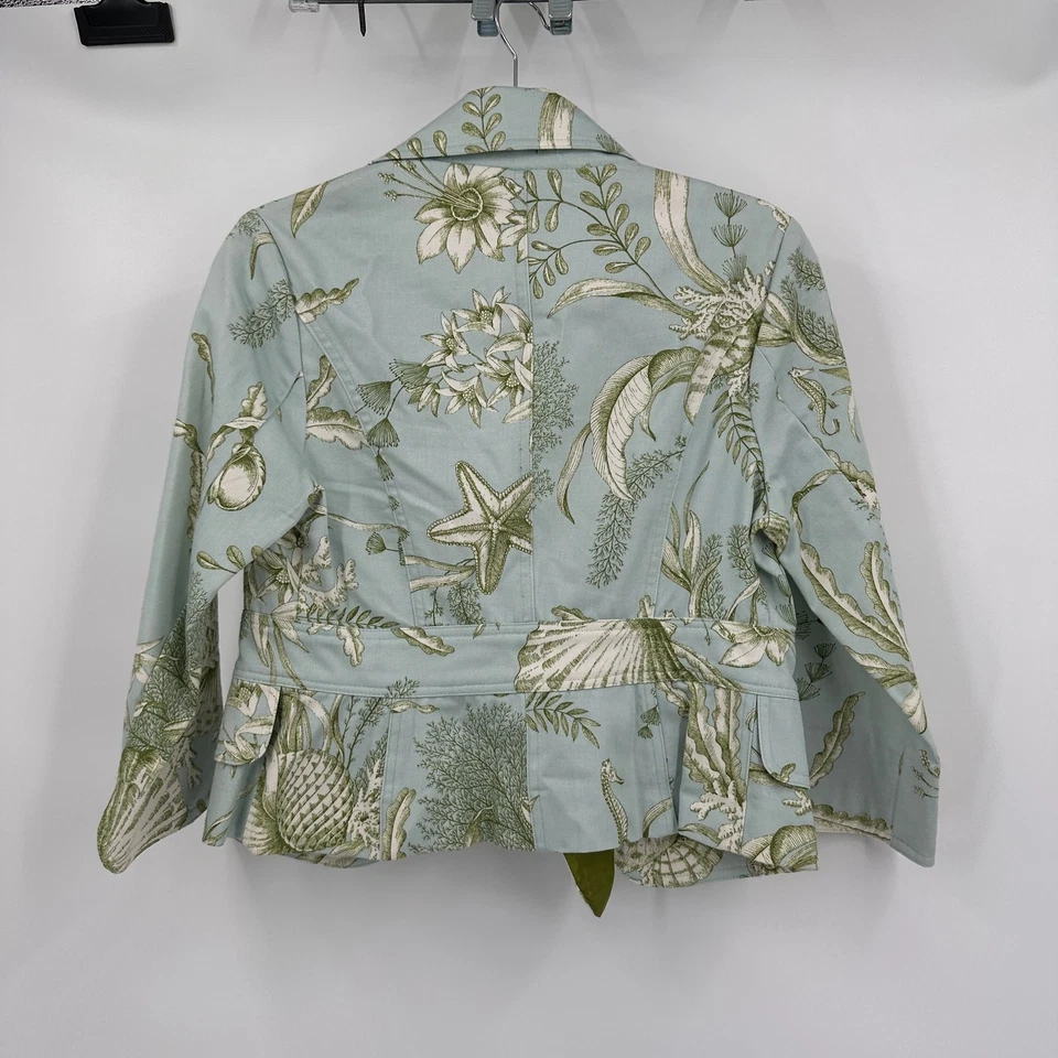 Chaqueta para mujer 3 Sisters talla S estampado botánico Cottagecore Coastal Gardencore Foto 2 de 4