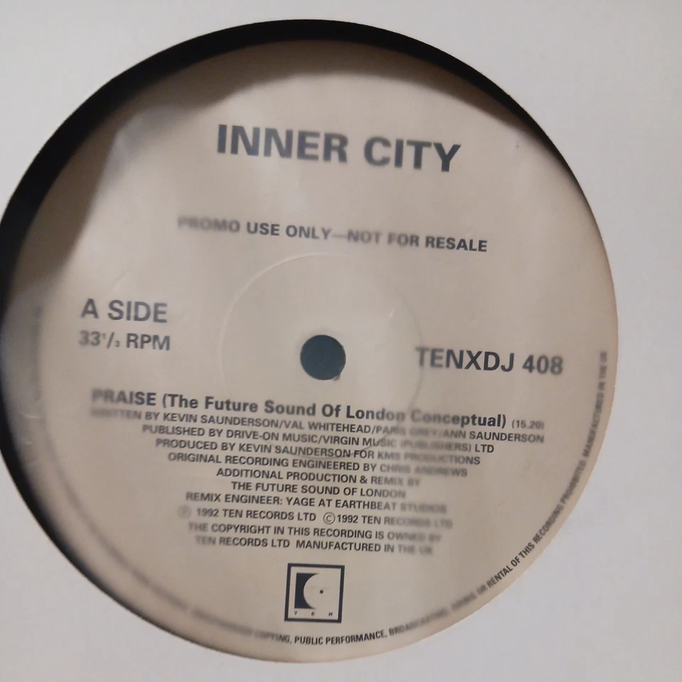 Inner City - Praise (12", Promo) - Image 2 of 4