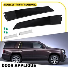 2x Rear Left Right Rearward Door Applique Molding Fit GMC Yukon Denali 2015-2018