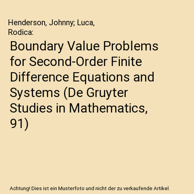Boundary Value Problems for Second-Order Finite Difference Equations and Systems