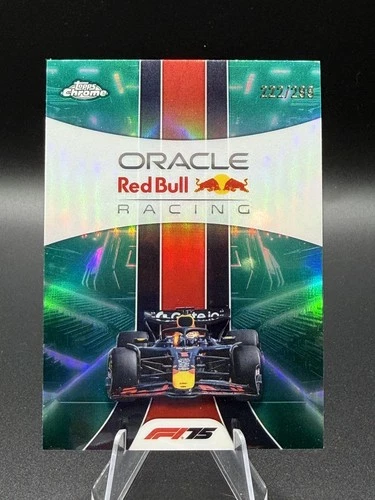 2025 Topps Chrome F1 Oracle Red Bull Racing Team Logo Teal 222/299 #174