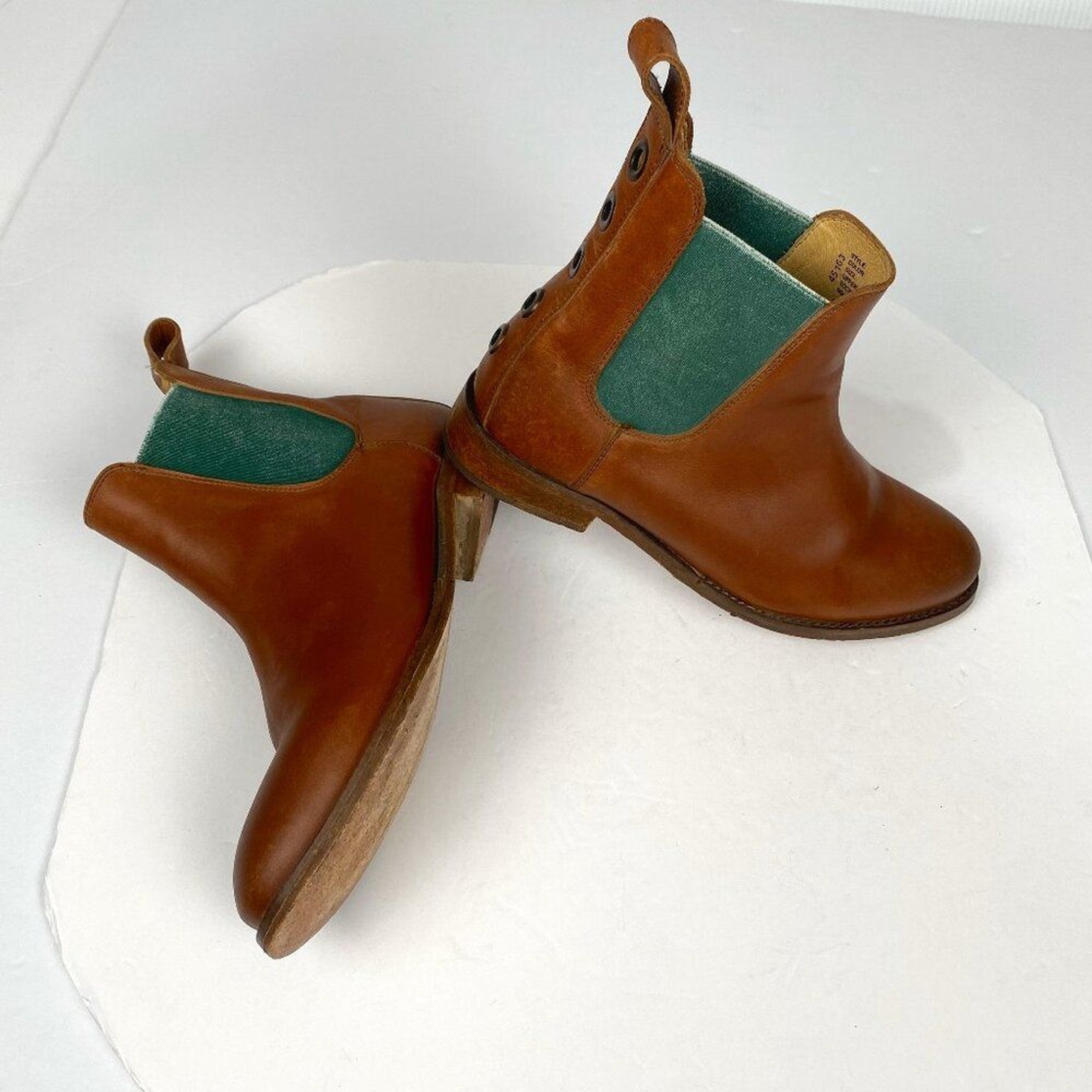 Free People x Farlyrobin Mountain Peak Janice Chelsea Boot Leather Brown Size 9