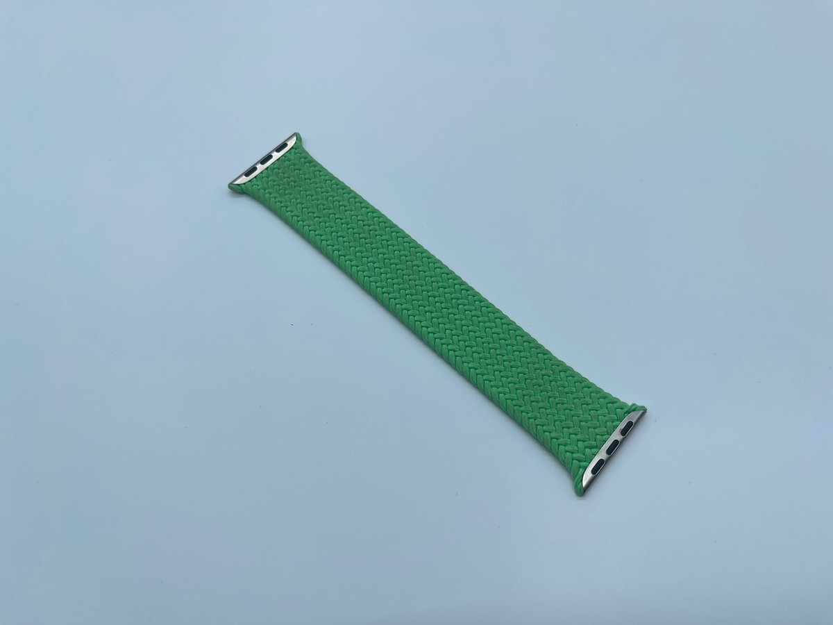 Genuine Apple Watch Braided Solo Loop Band BRIGHT GREEN 49mm 46mm