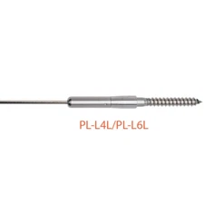 Ultra-Tec PL-L4L Push Lock Extended Lag Satin Stainless Steel 316 for 1/8" cable