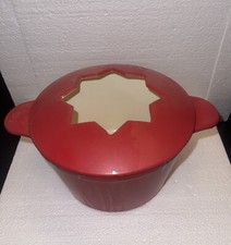 Cuisinart Fondue Cast Iron Pot Red Enamel 1.5...