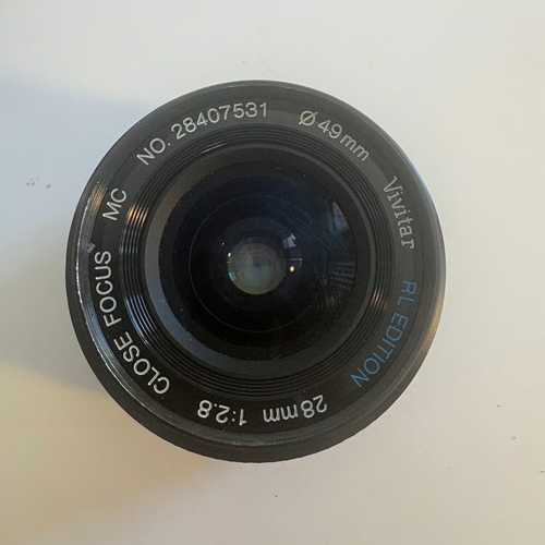 Vivitar MC 28mm Wide Angle Lens f 1:2.8 Vtg Camera Lens 1:2.8