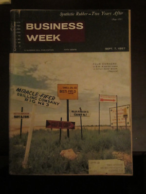 Business Week Magazine September 1957 Four Corners Barren Waste Oil Fields 65