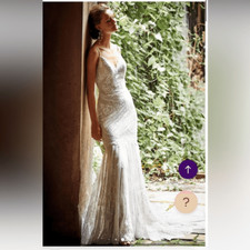 BHLDN Cascading Lace Gown