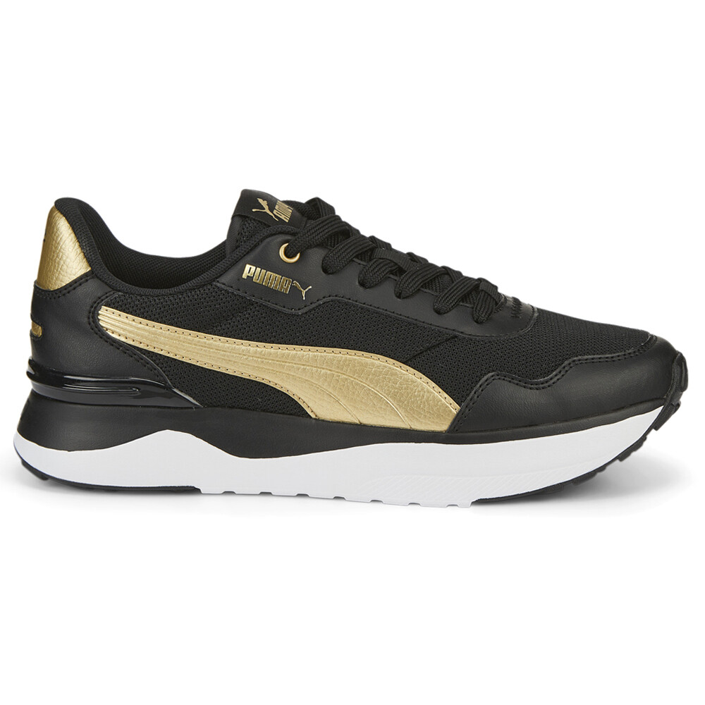 UIA　F7 PUMA R78 Voyage Distressed Lace Up Womens Black, Gold