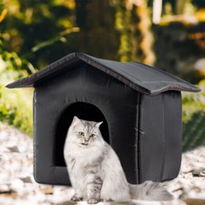 Pet House Winter Warm Oxford Cloth Stray Cats Shelter For Outdoor Feral Cat Dog