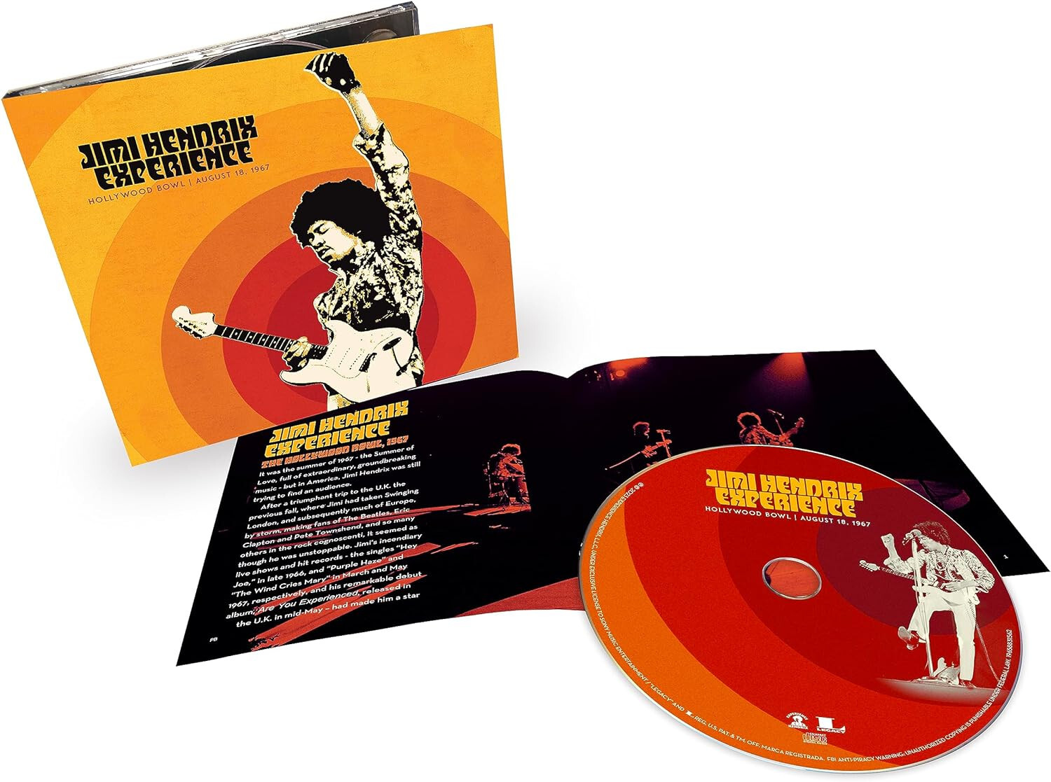 Jimi Hendrix Experience Live At The Hollywood Bowl August 18, 1967 CD New