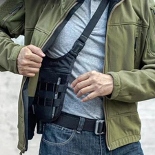 Underarm Gun Holster Molle Pocket Shoulder Crossbody Bag Wallet Storage Pouch