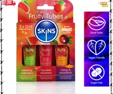 Edible Fruit Flavor Lubricant Gel Oral Sex Lube Sexual Mild Massage Oil Adult