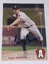 Cam Vieaux SIGNED 2019 Altoona Curve Team Set Card RC Auto Pittsburgh Pirates