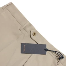Zanella NWT Cotton Blend Parker Chinos / Casual Pants Size 34 US In Solid Beige