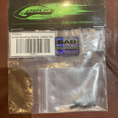 SAB DIN 12.9 Socket Head Cap M3x10 (5pcs) - Goblin 500/570/630/700/770 [HC056-S]