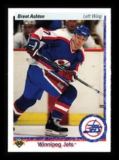 Brent Ashton 1990-91 Upper Deck Hockey NHL #220c Winnipeg Jets