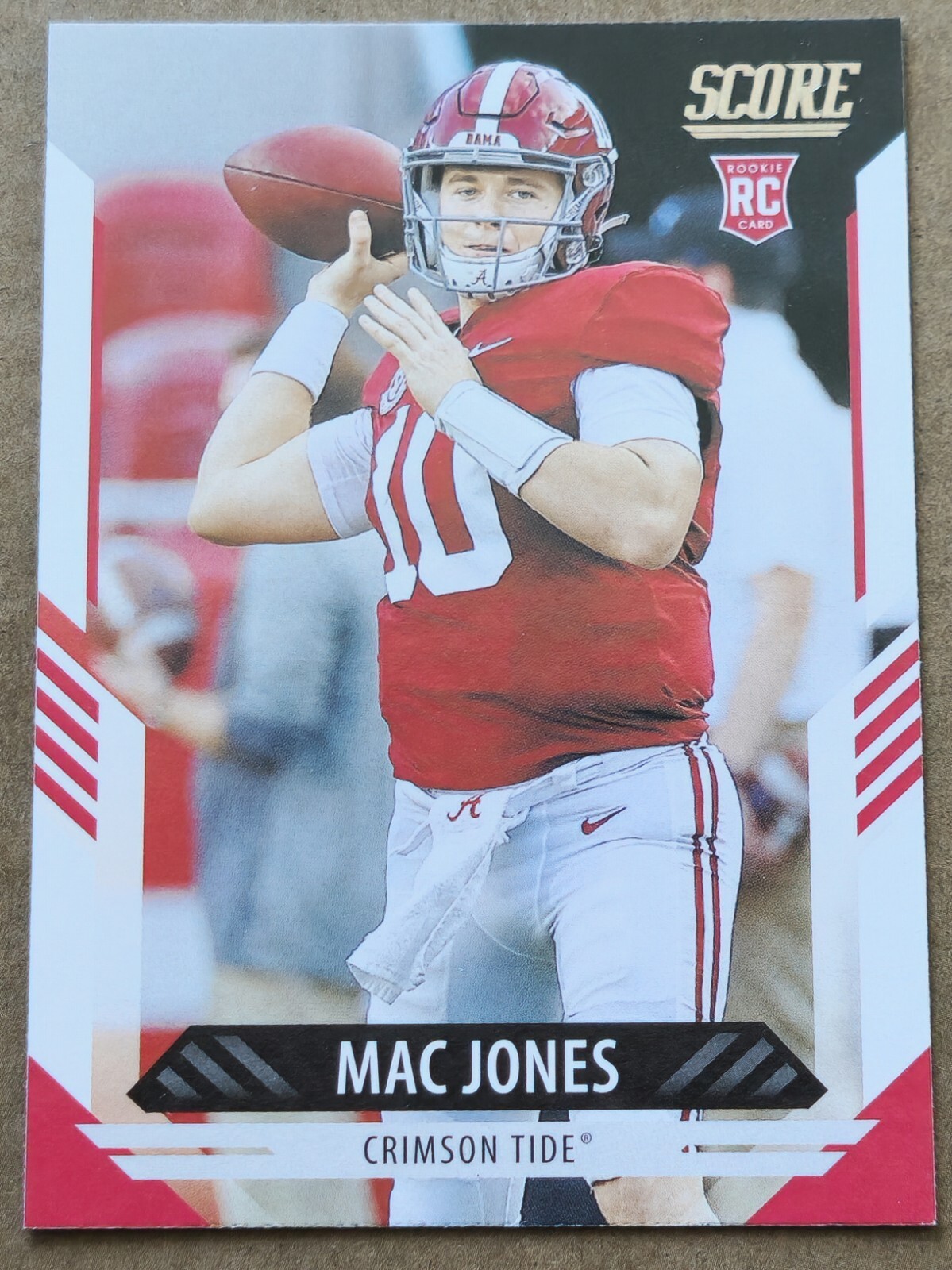 2021 Panini Score Mac Jones Rookie RC #306 New England Patriots