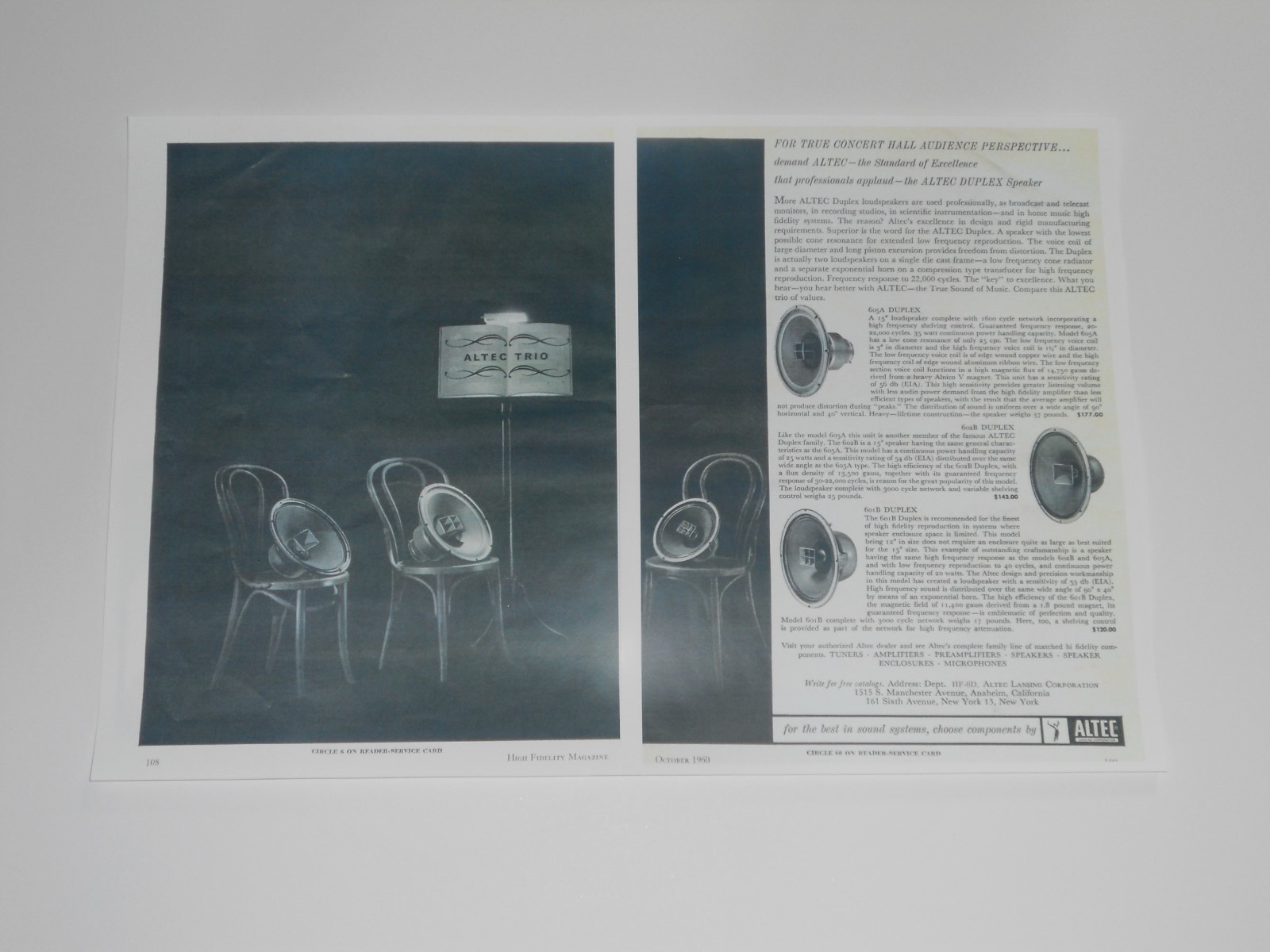 Altec 601 Duplex vintage audio equipment - eBay listing photo 2