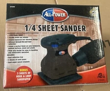 all-power 2-amp orbit 1/4 SHEET SANDER NEW IN BOX, 10,000 OPM