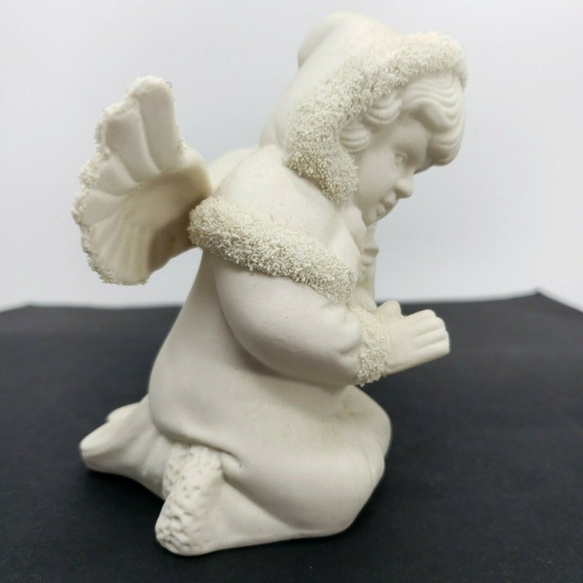 Vintage Ceramic Snow Angel Hand Painted Statue Figurine eBay