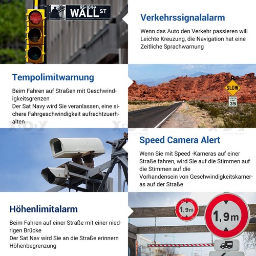 XGODY Navi Navigationsgerät mit Auto 2024 Camper Navigationssystem POI 9 Zoll - Bild 8 von 15