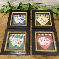 Alco Industries Poker Playing Cards Wall Decor Suits Man Cave Game Royal Flush