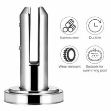 Stainless Steel Glass Spigots Pool Fence Clamp Stairs Balustrade Railing Balcony