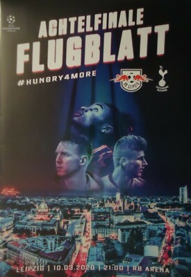 official Programm UEFA CL 2019/20 RB Leipzig - Tottenham Hotspur Spurs