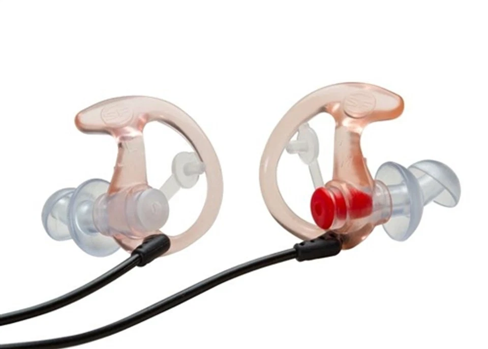 (2-PAIRS) SureFire® EP3 Sonic Defenders LARGE Earplugs & Lanyard, Clear #EP3-LPR - Image 2 of 4