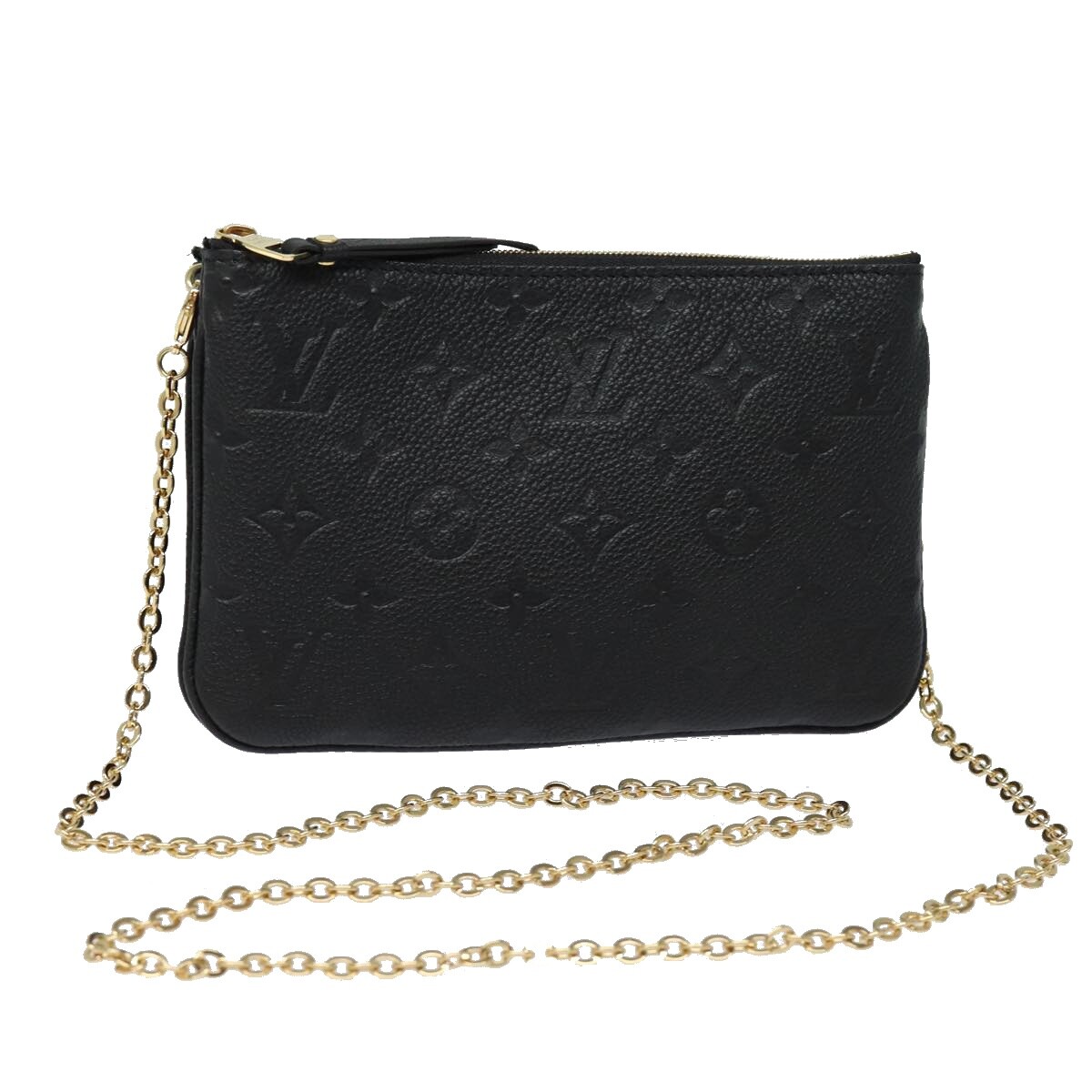 ＬOＵIＳ　VＵＴＴ ＯN LOUIS VUITTON Monogram Empreinte Pochette Double Zip Bag