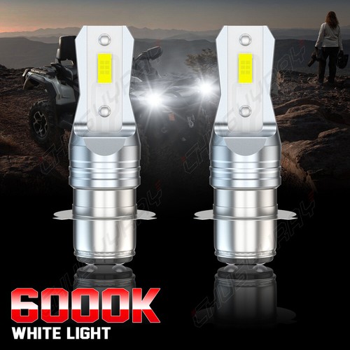 For Kawasaki ATV KFX400 2003-2006 KFX450R 2008-2014 H6 LED Headlight Light Bulbs - Picture 12 of 14