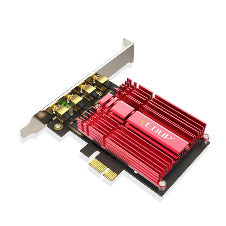 EDUP 9633-800 AC1900Mbps 2.4GHz & 5GHz Dual Band PCI-Express Adapter 4 Antenna E - Image 3 of 4