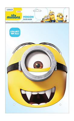 Gone Batty Minion offizielle Minions 2D Karte Party Gesichtsmaske schickes Verkleiden