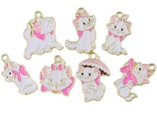 new 70Pcs cartoon cats cute Charm bracelet necklace Pendant DIY Jewelry Making