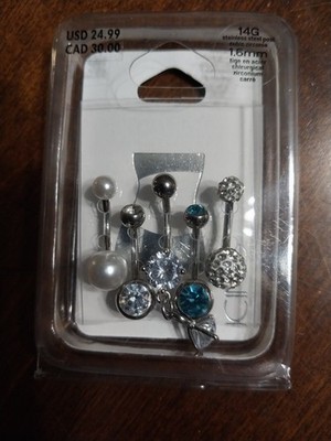 stainless steel ear body piercing jewelry