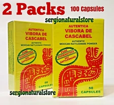 Vibora de Cascabel Supplement 100 Capsules Rattlesnake Powder Supplement