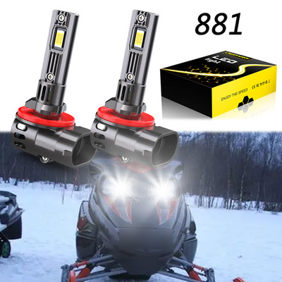 881 LED Headlights Bulbs for Arctic Cat Bearcat 570 Long Track Snowmobiles Lamp