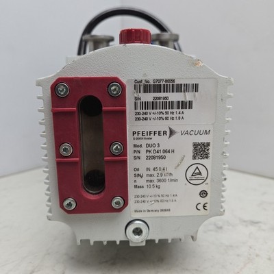 Pfeiffer PK D41 064 H Duo 3 Vacuum Pump 2.9m³/h Agilent G7077