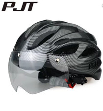 PJT Lightweight Breathable Bicycle Helmet With Magnetic Attraction Goggles Lens