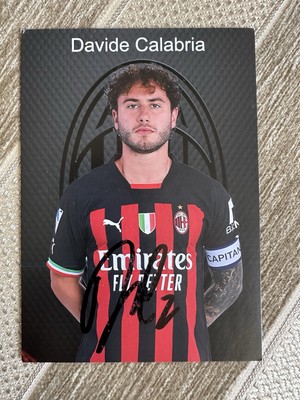 Davide Calabria AC Mailand Milan Autogrammkarte Original signiert