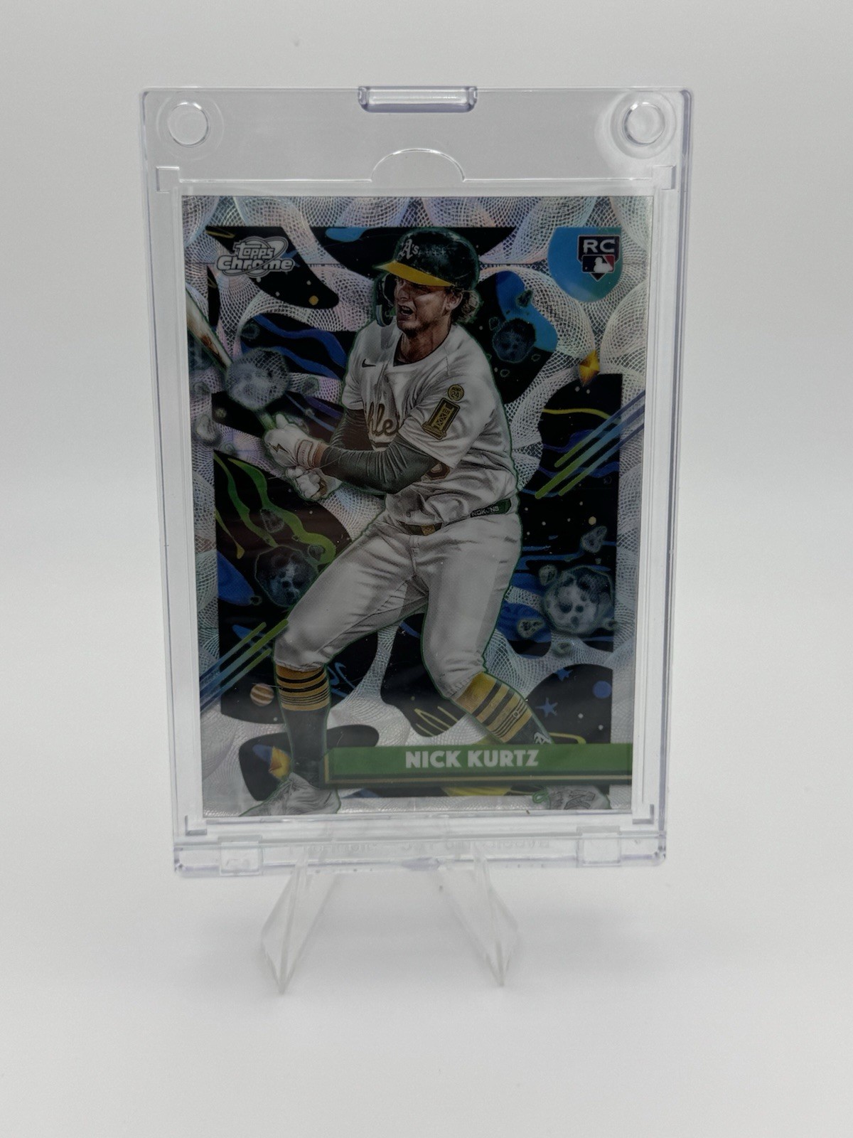 Topps 2025 Cosmic Chrome Nucleus Refractor Nick Kurtz Athletics Rookie #183