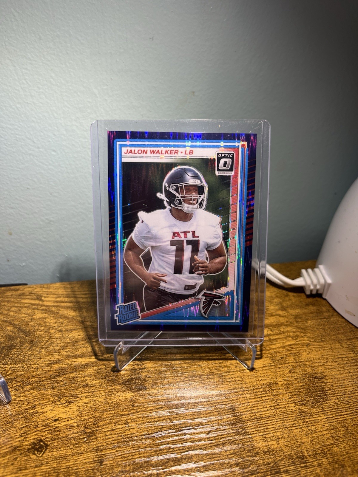 2025 Panini Donruss Optic Rated Rookie Jalon Walker #290 Purple Shock Prizm (RC)