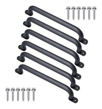 Purife 17 Inch Black Metal Safety Handles Playground Accessories - Pack of 6