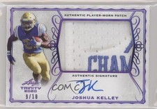 2020 Leaf Trinity Purple Foil 9/10 Joshua Kelley #PA-JK2 Patch Auto 4t6