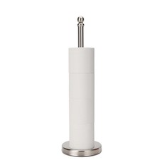 Free-Standing Toilet Paper Holder for 5 Rolls - Stainless Steel Storage