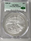 Photo of a 2006-W American Silver Eagle from an eBay listing that sold on Jul 18, 2026