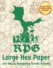 RPG Hex Paper For Map & Wargaming Terrain Drawing: 5 in 1 Inch Hexagonal Grid P