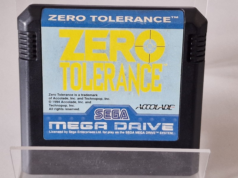 Zero Tolerance SEGA Mega Drive Cart Only PAL